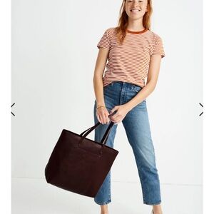 NWT The Zip-Top Medium Transport Tote Burgundy